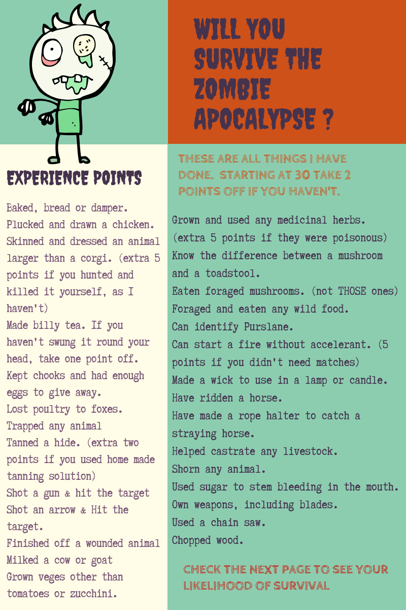 Will you survive the end of the world pg 1